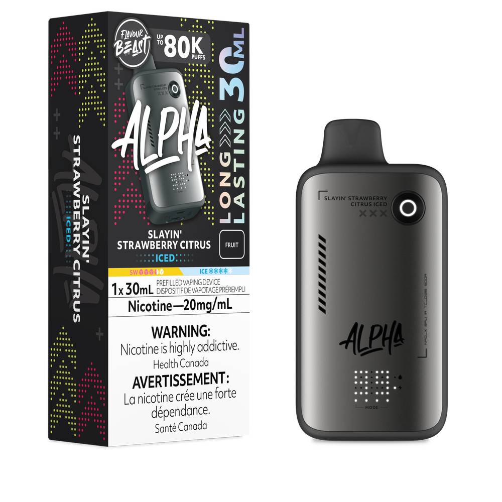 Flavour Beast Alpha 80K Disposable Vape Slayin' Strawberry Citrus Iced